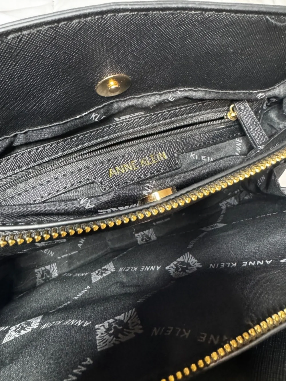 Ann Klein Black Sachet Purse with Mini Evening or Casual is Very Elegant